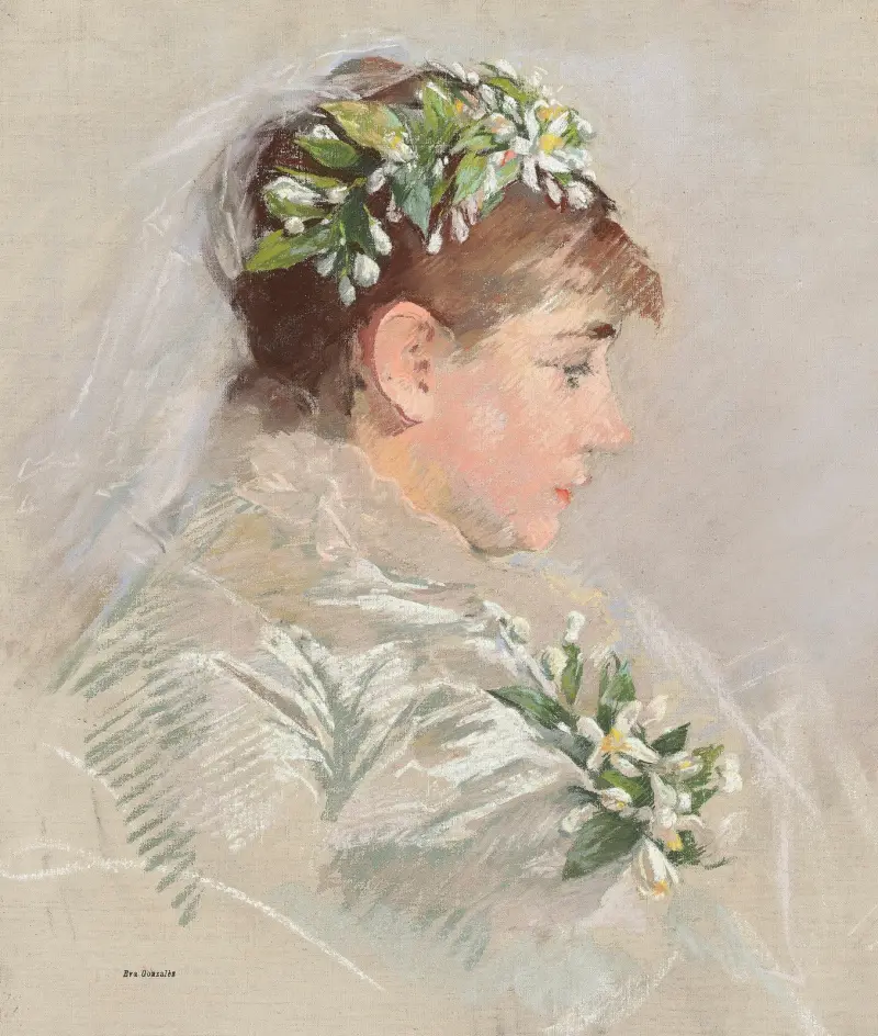 Die Braut (Jeanne Gonzalès) von Eva Gonzalès