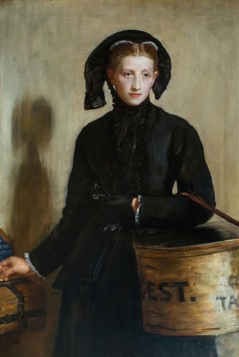 A Widow’s Mite av Sir John Everett Millais