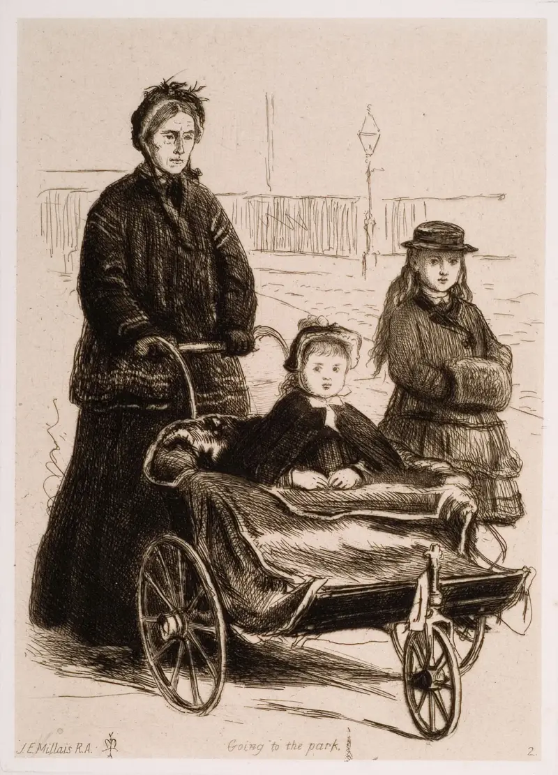 Going to the Park av Sir John Everett Millais