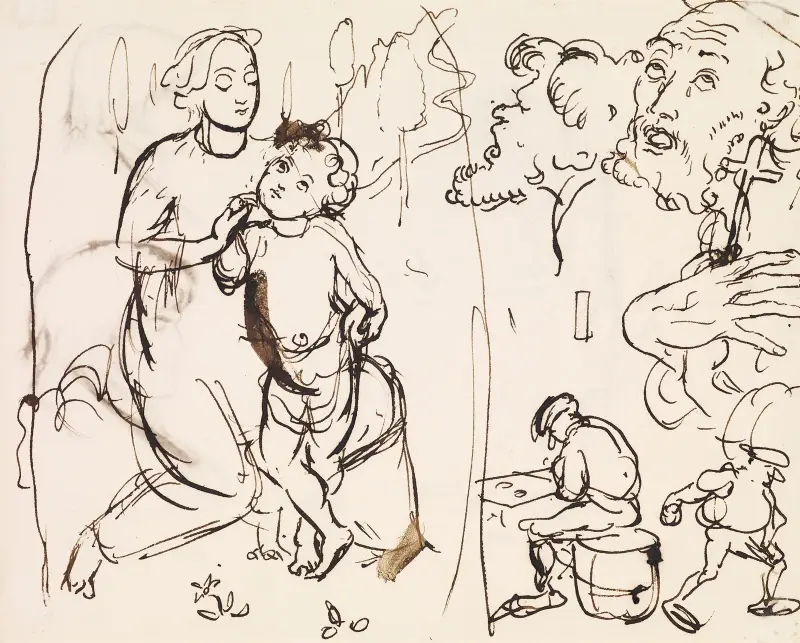 Parodier på gamla mästare av Sir John Everett Millais