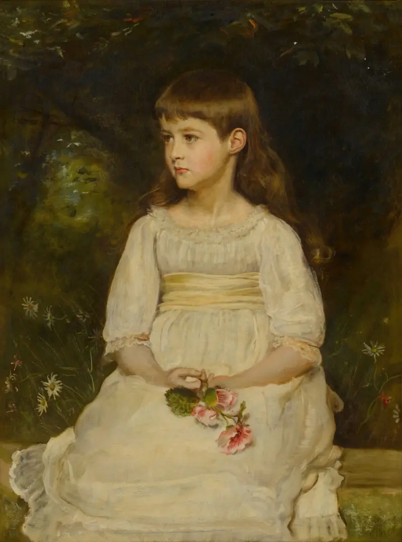 Porträtt av Miss Scott, dotter till framlidne Thomas Alexander Scott från Philadelphia av Sir John Everett Millais