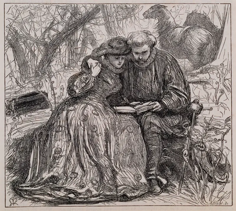 Syster Annas prövotid – Anna och Henry förenas av Sir John Everett Millais