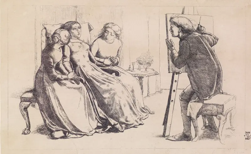 St Agnes of Intercession, 1850 av Sir John Everett Millais