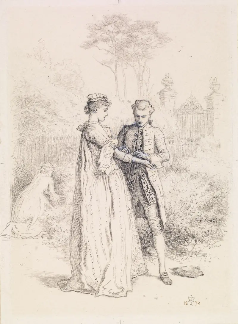 Thackerays Barry Lyndon – Barry Lyndons första kärlek av Sir John Everett Millais