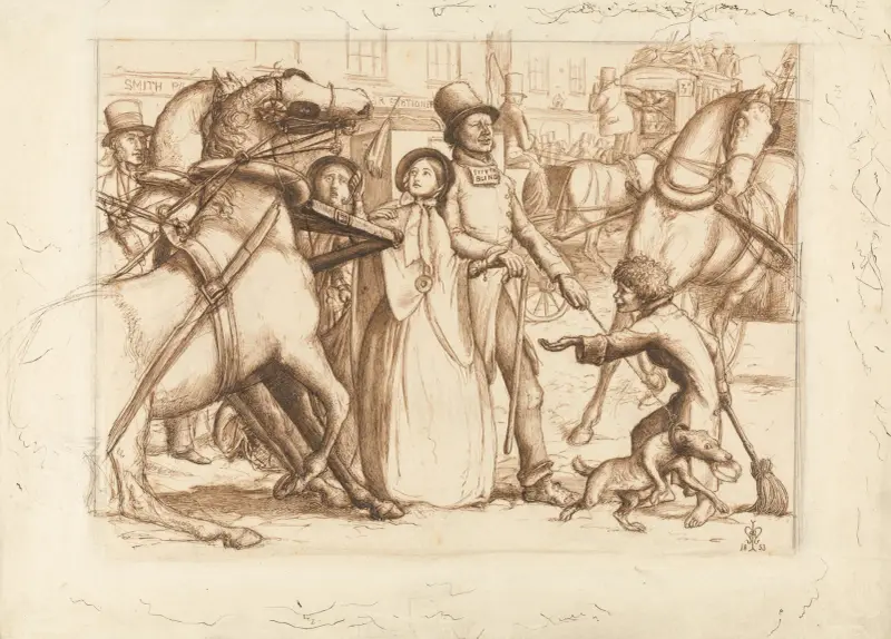The Blind Man av Sir John Everett Millais