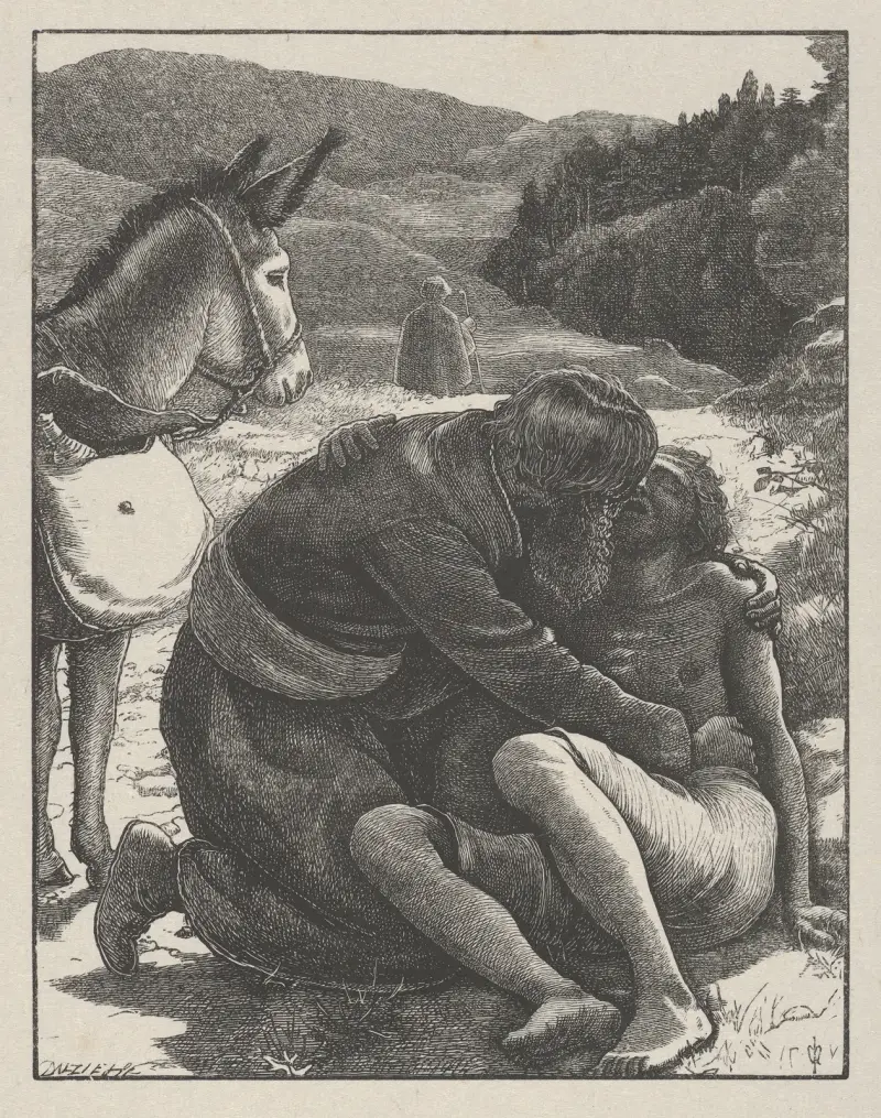 The Good Samaritan av Sir John Everett Millais