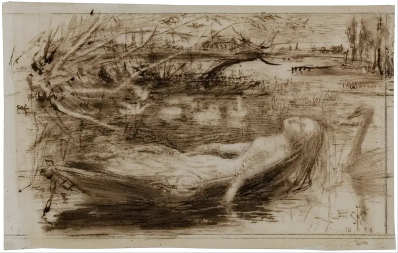 Dama z Shalott, Sir John Everett Millais
