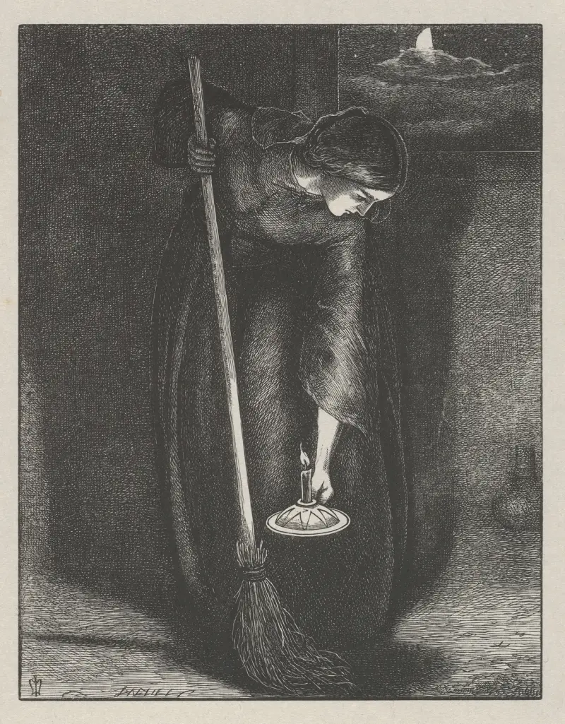 Den borttappade silvermyntet av Sir John Everett Millais