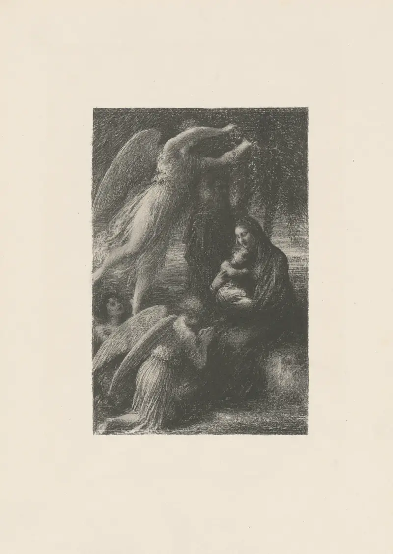 Kristi barndom. Den heliga familjens vila av Henri Fantin-Latour