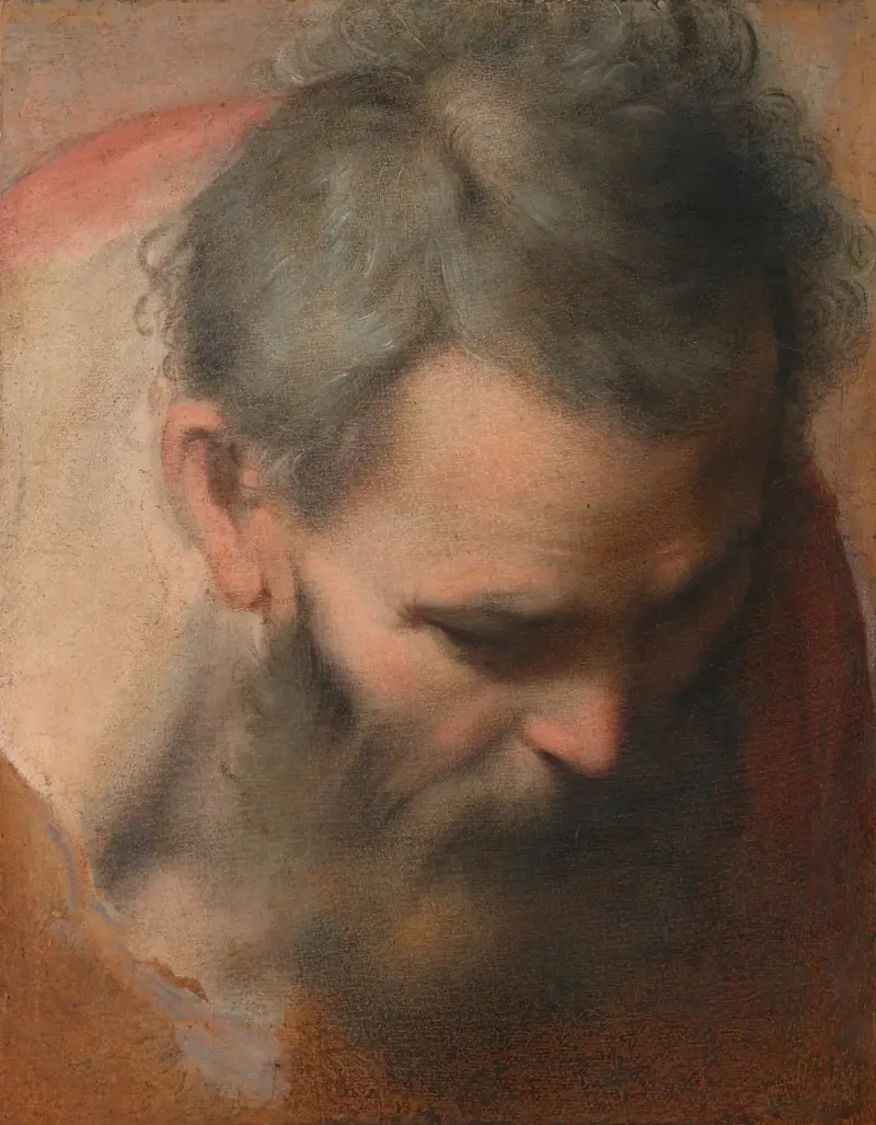 Huvud av Sankt Josef av Federico Barocci