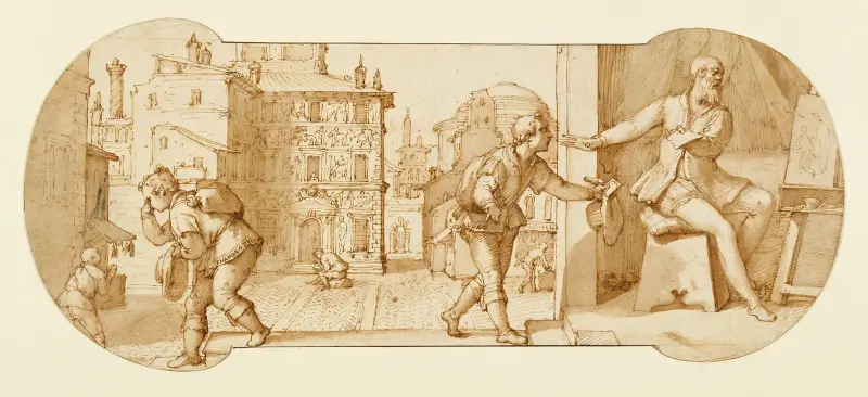 Taddeo avvisas av Francesco Il Sant’Angelo av Federico Zuccaro