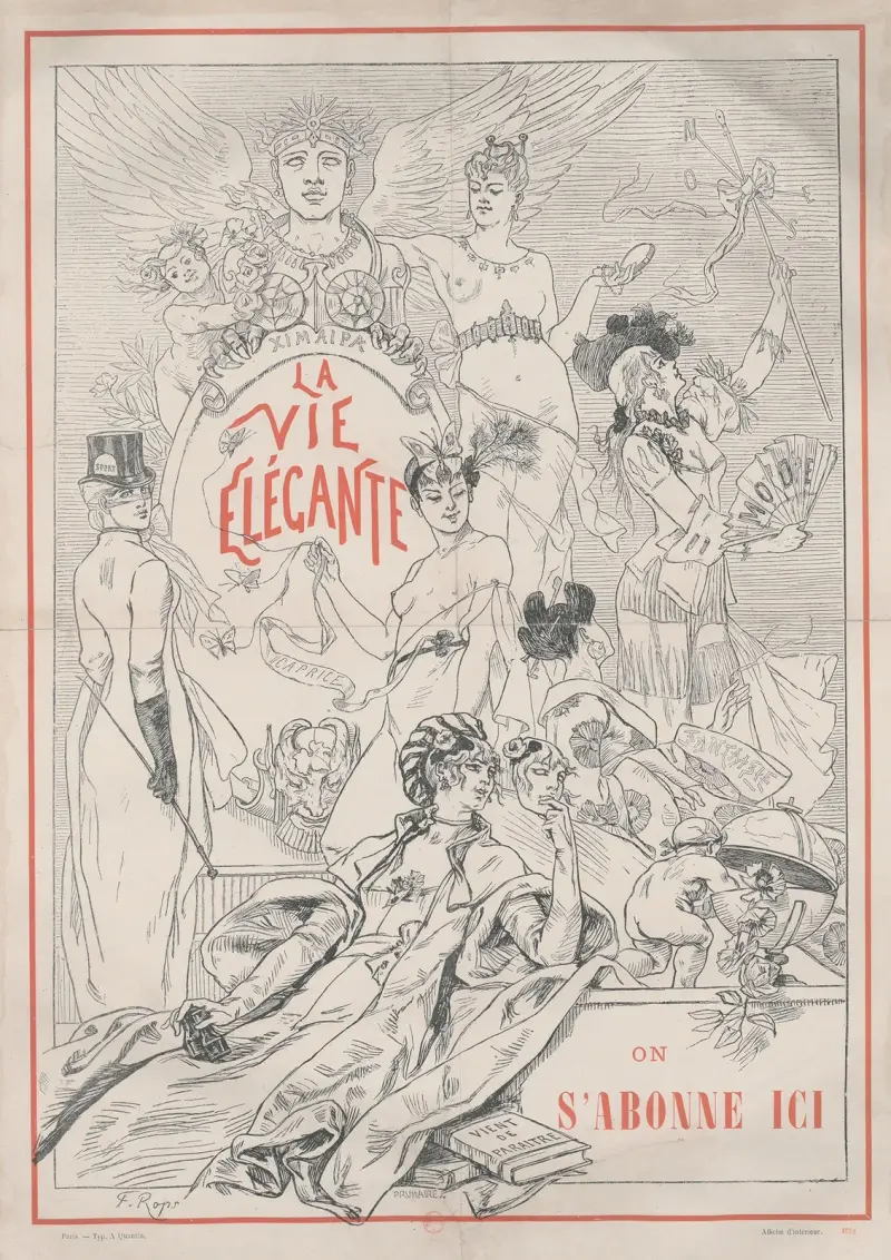 La vie élégante av Félicien Rops