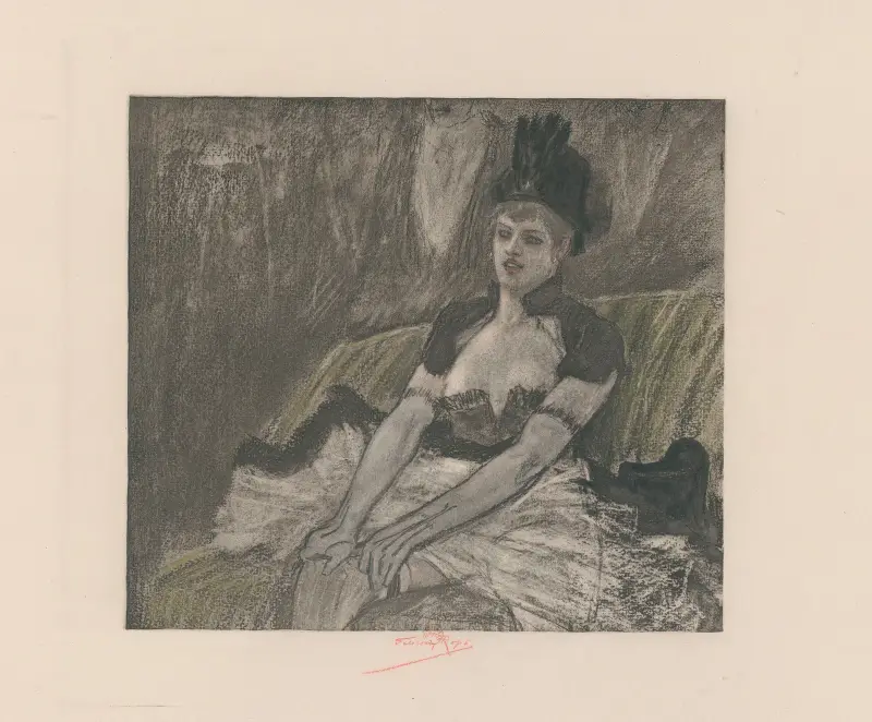 Strumpbandet av Félicien Rops