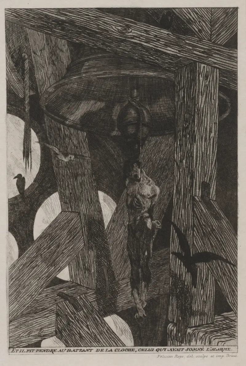 Legenden om Uilenspiegel och Lamme Goedzak; Den hängde av Félicien Rops