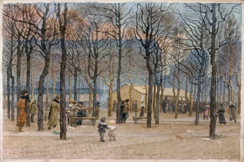 Place du Marché de Montrouge (XIVº) Paris., Félix Brard