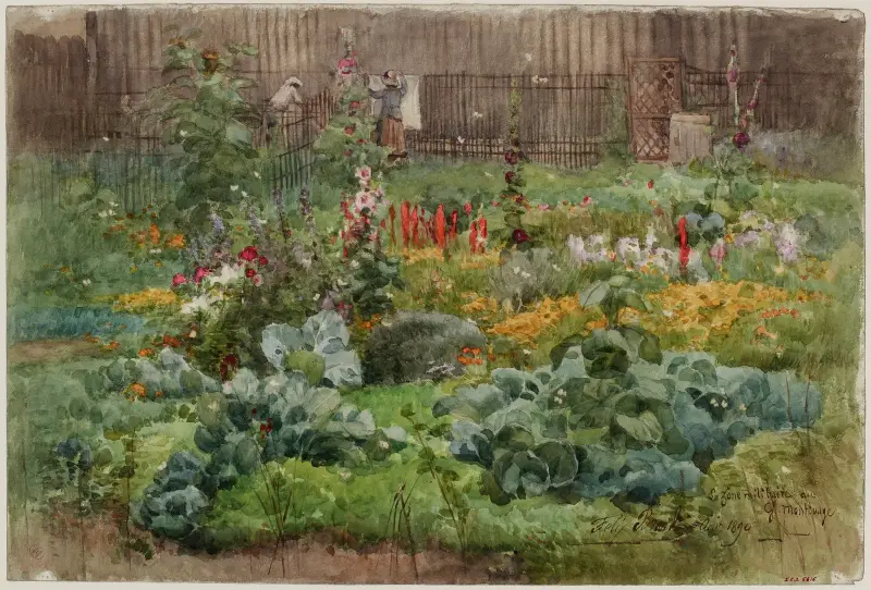 Ein blühender Garten in Grand-Montrouge von Félix Brard