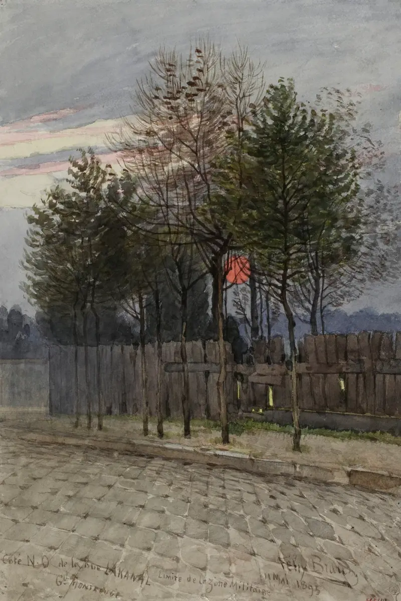 Widok z północno-zachodniej strony ulicy Lakanal w Grand-Montrouge, Félix Brard