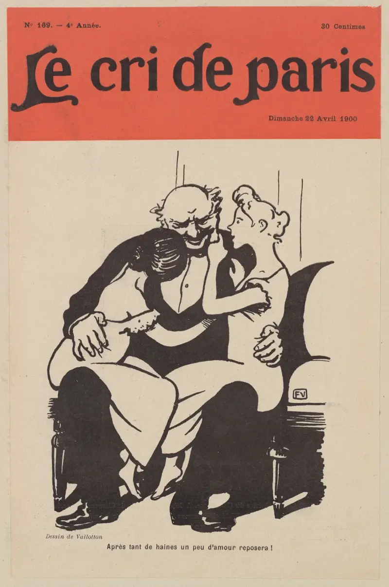 Efter så mycket hat ska lite kärlek vila! av Félix Vallotton