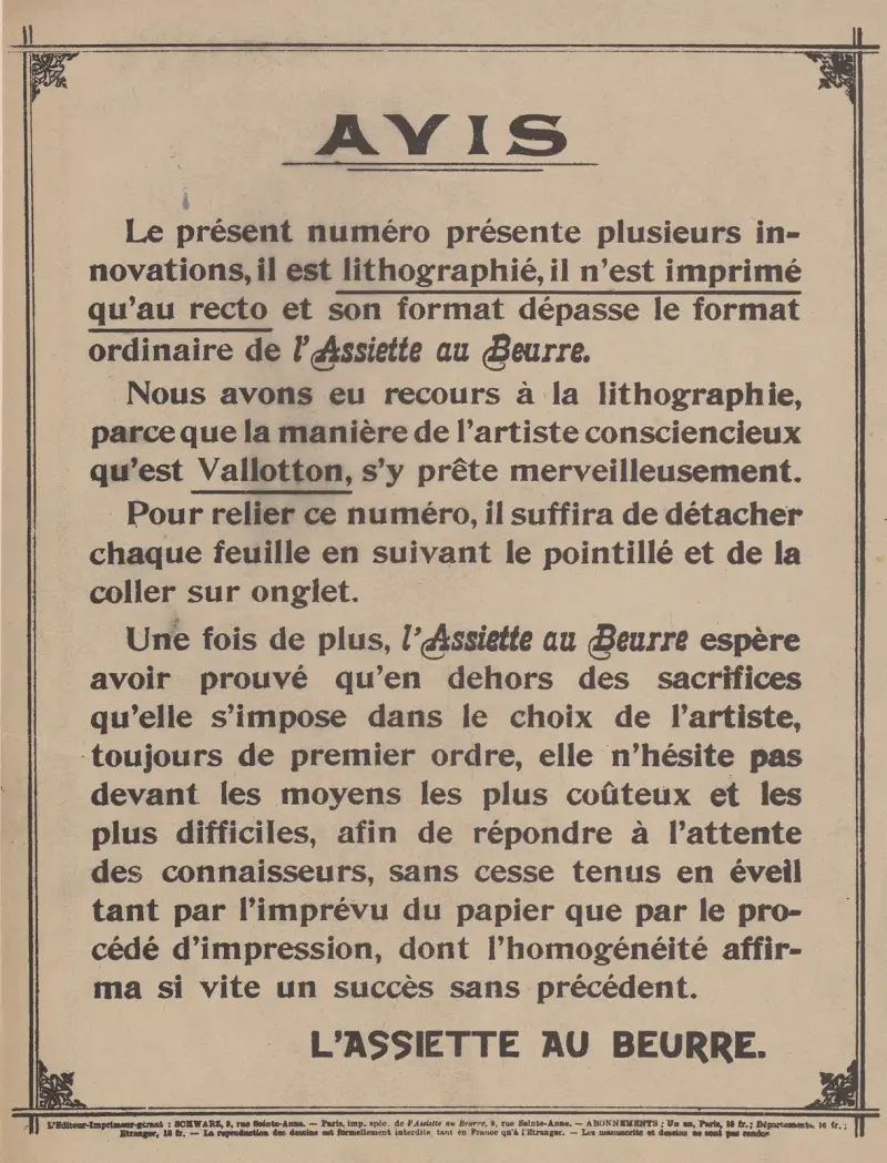 Avis av Félix Vallotton