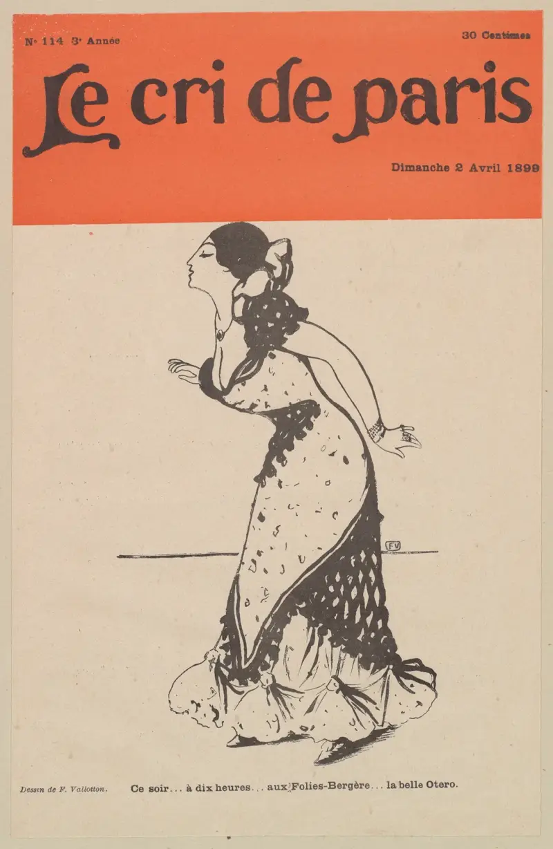 Heute Abend… um zehn Uhr… in den Folies-Bergère… die schöne Otero von Félix Vallotton