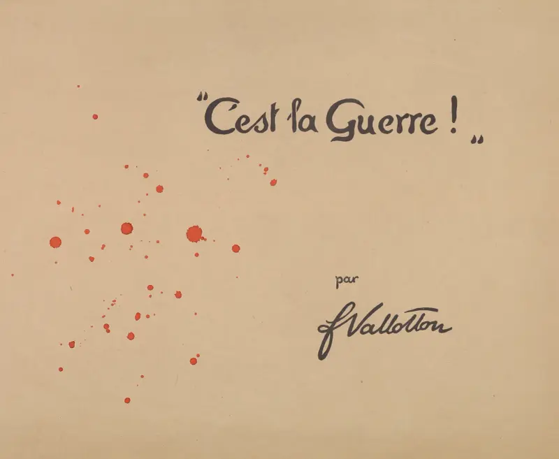 C’est la Guerre! – Obálka, Félix Vallotton