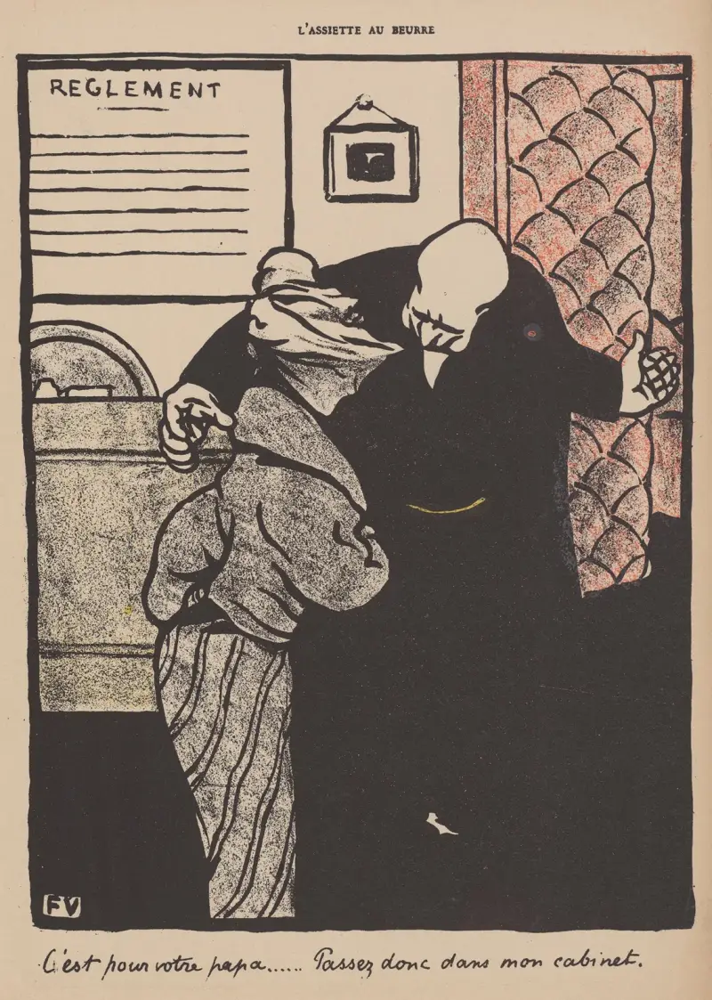 Det är till er pappa… Stig in på mitt kontor av Félix Vallotton