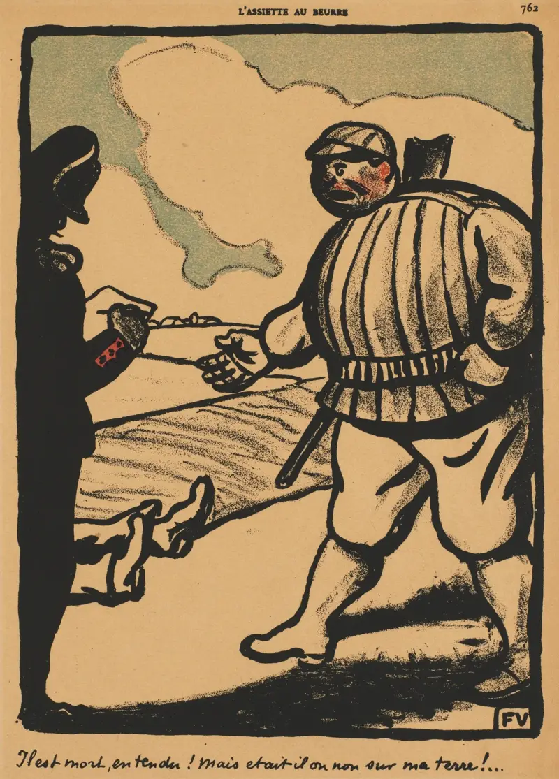 Brott och straff; nåväl, han är död!… av Félix Vallotton