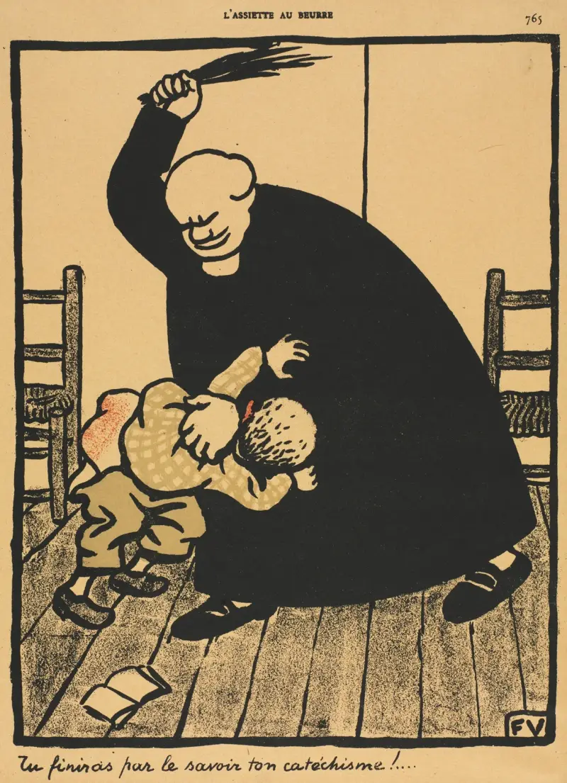 Brott och straff; Du kommer att få lära dig… av Félix Vallotton