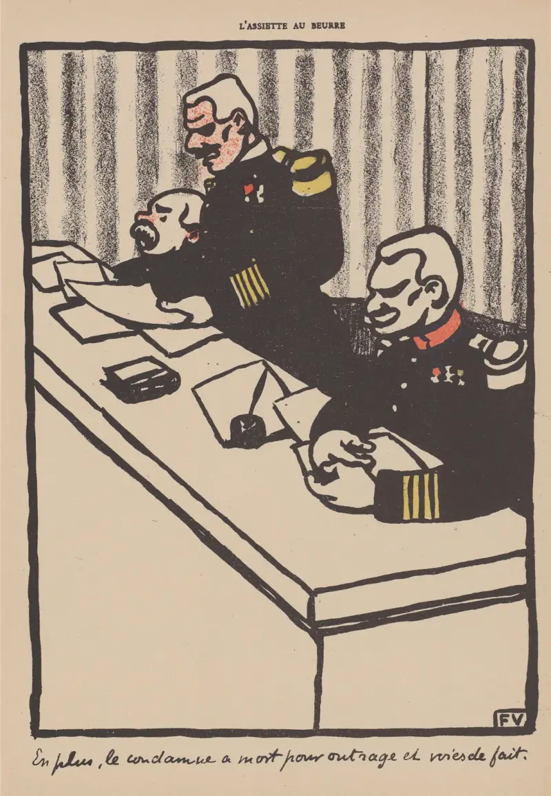 Dessutom dömd till döden för förolämpning och våld av Félix Vallotton