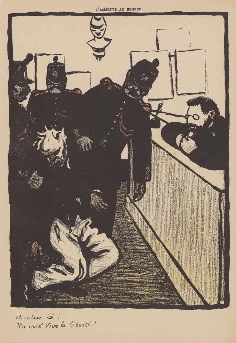 Und dieser hier, er schrie: Es lebe die Freiheit! von Félix Vallotton