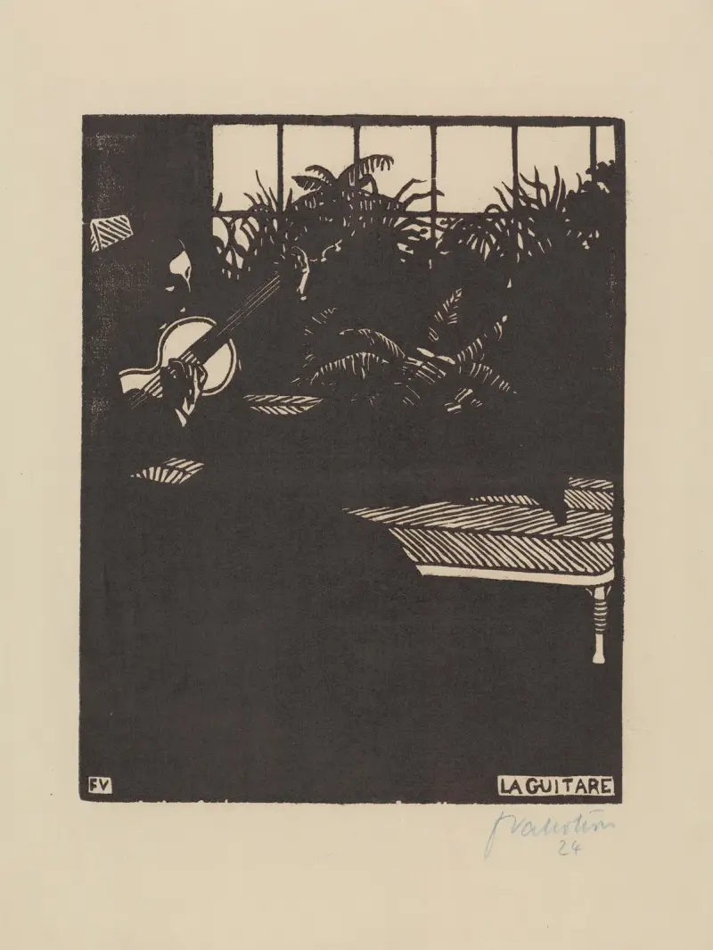 La guitare av Félix Vallotton