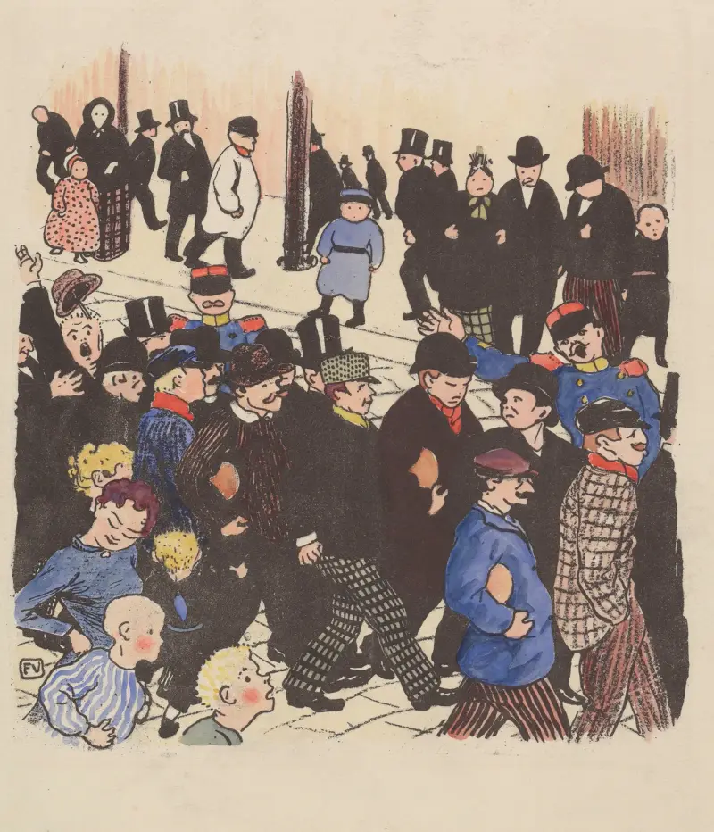 Die Straße von Félix Vallotton