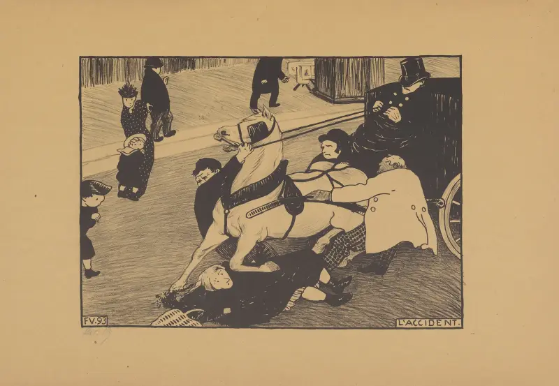 L’accident av Félix Vallotton