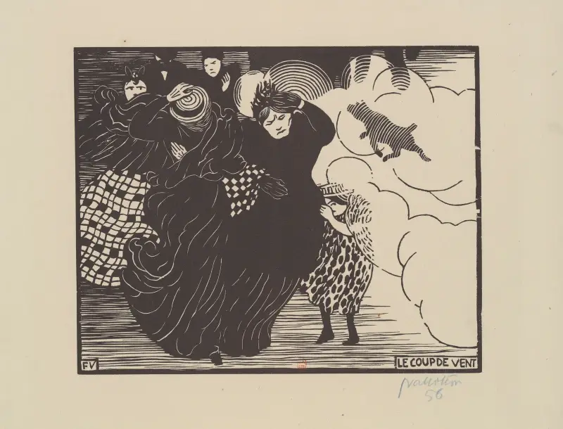 Der Windstoß von Félix Vallotton