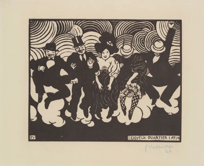 Das fröhliche Quartier Latin von Félix Vallotton