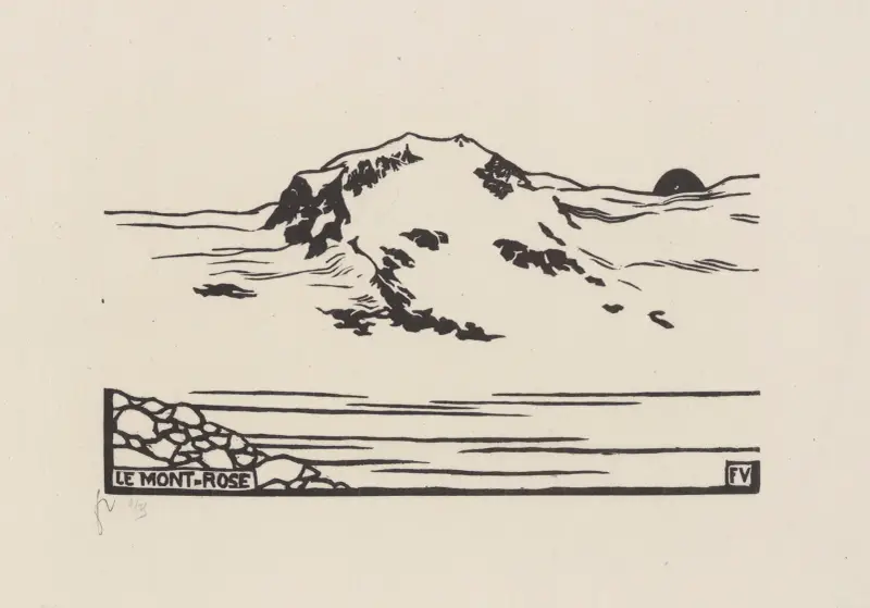 Der Mont-Rose von Félix Vallotton