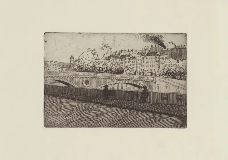 Die Brücke Saint-Michel von Félix Vallotton