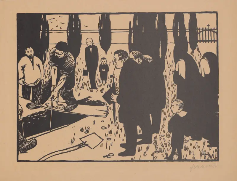 Pohřeb, Félix Vallotton