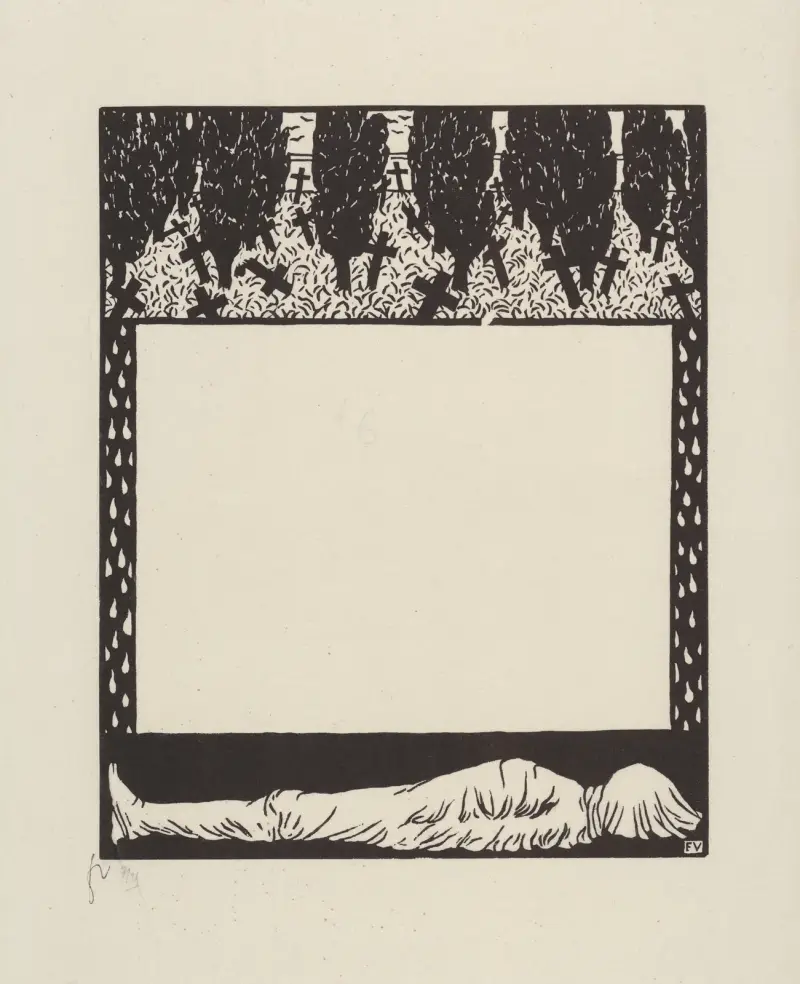 Dödsannons av Félix Vallotton