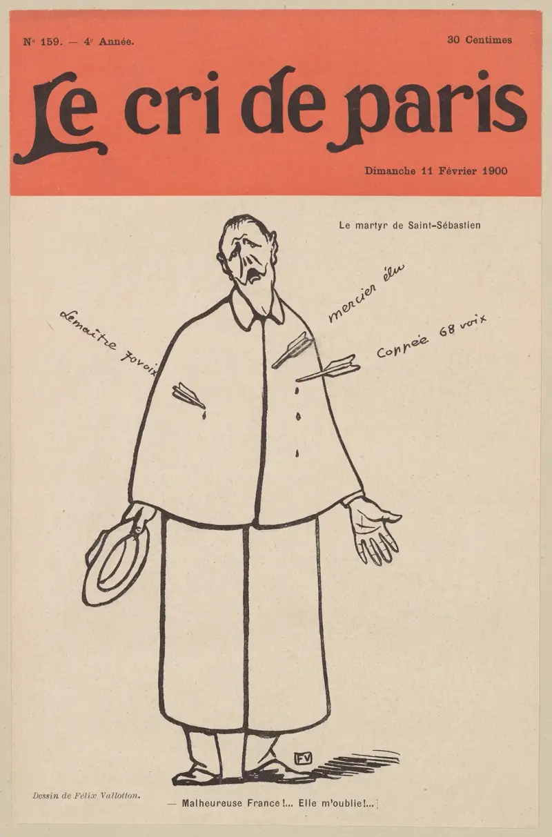 Olyckliga Frankrike! … Hon glömmer mig! … av Félix Vallotton