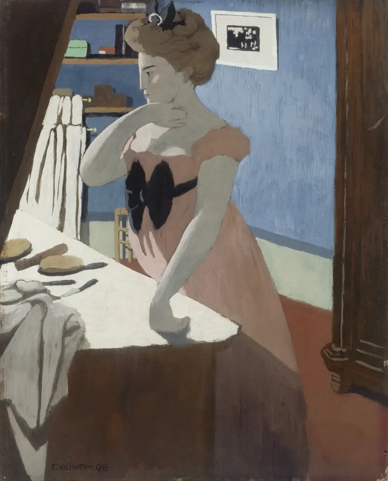 Misia vid sitt toalettbord av Félix Vallotton