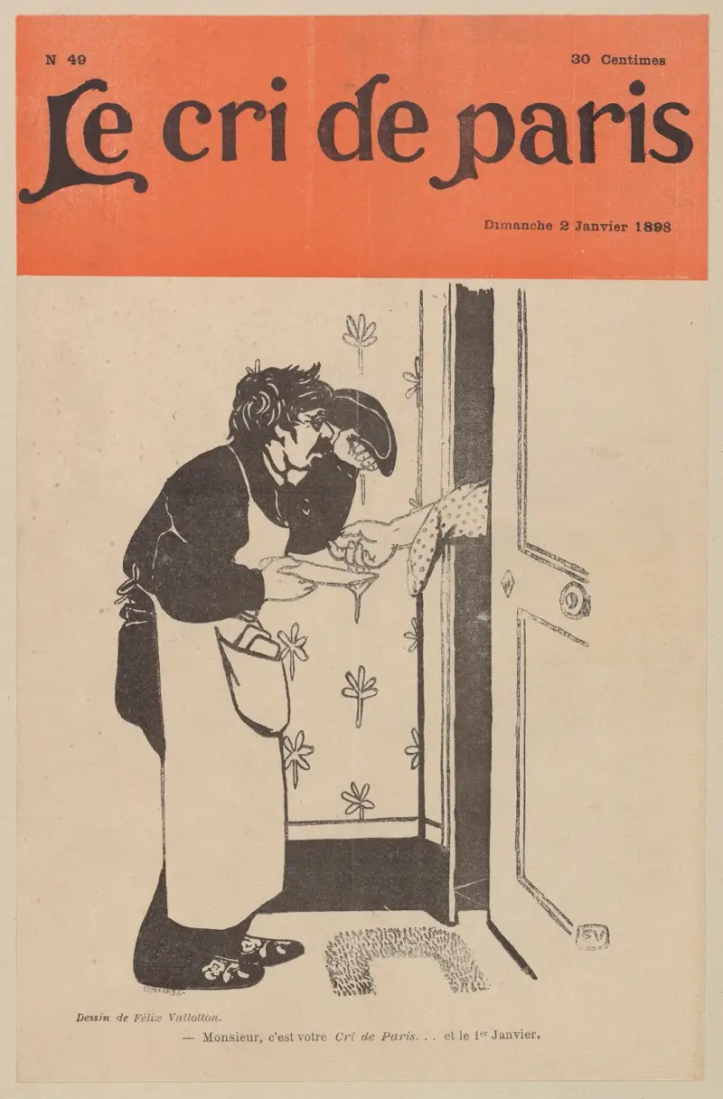 Monsieur, det är er Cri de Paris … och den 1 januari av Félix Vallotton