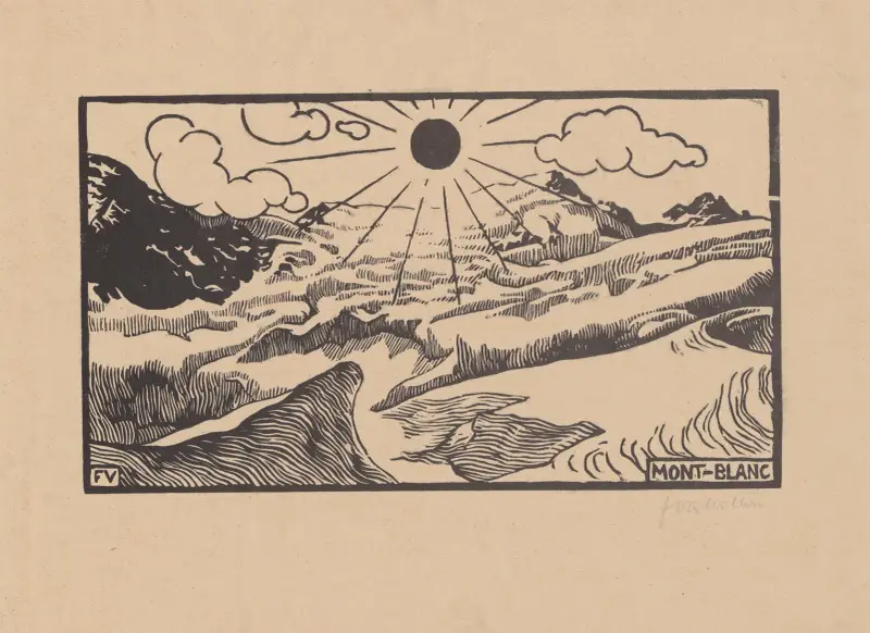 Mont-Blanc av Félix Vallotton