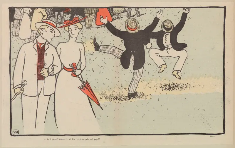 Vilken typ! tror du … och allt för att de har vunnit! av Félix Vallotton
