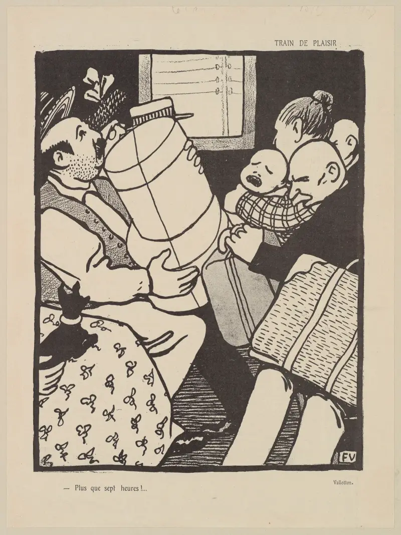 Train de Plaisir av Félix Vallotton