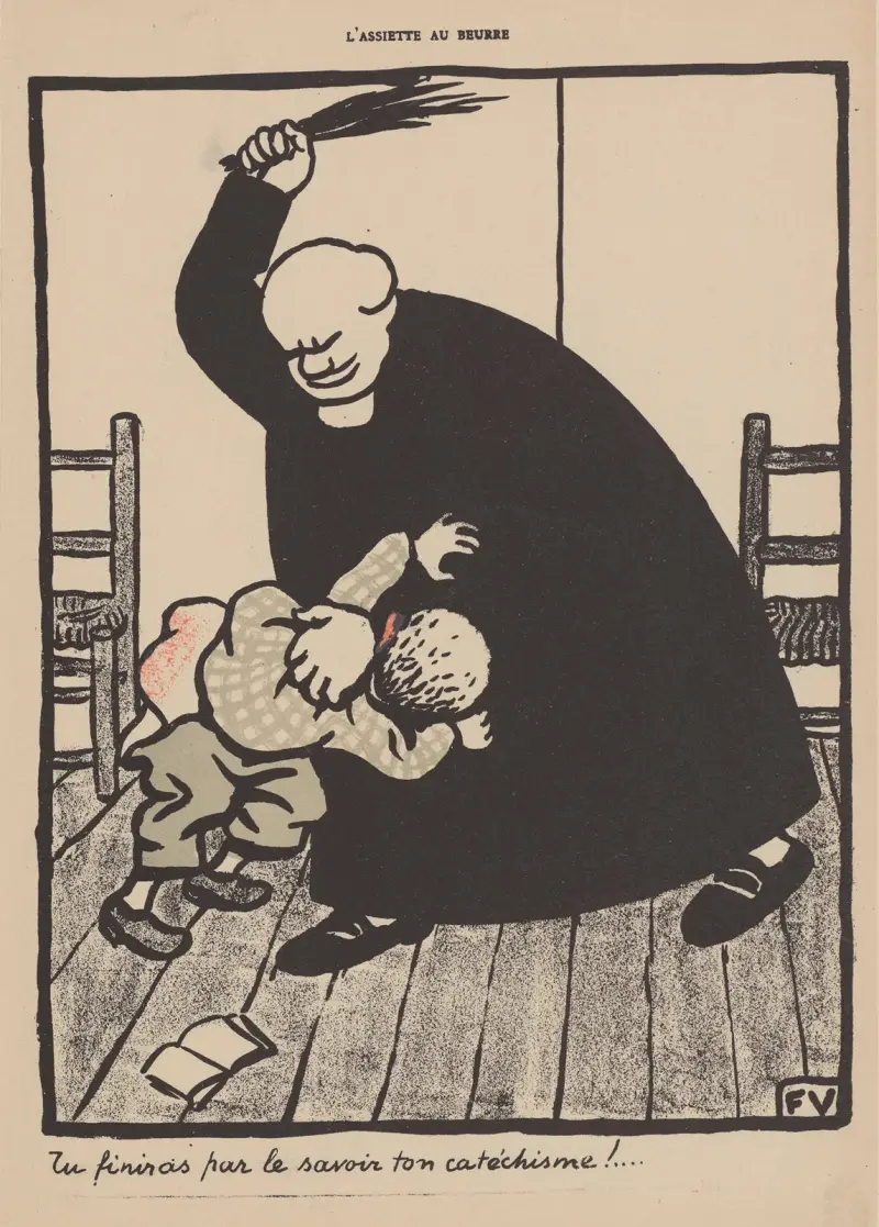 Du kommer att lära dig din katekes till slut! av Félix Vallotton