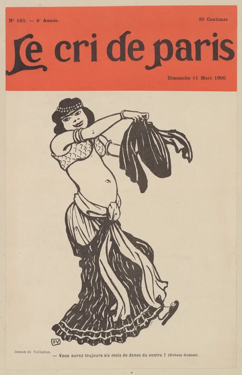 Ni kommer alltid att ha sex månaders magdans! (Urbain Gohier) av Félix Vallotton