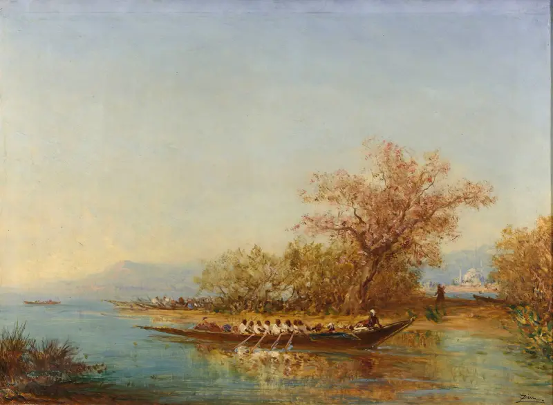 L’embouchure Du Bosphore av Félix Ziem