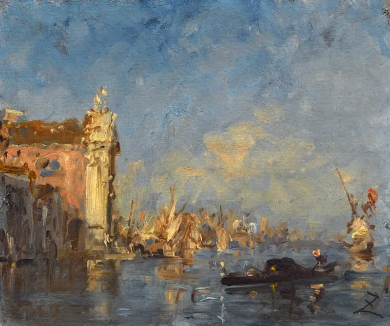 Venedig, Gesuati-kyrkan av Félix Ziem
