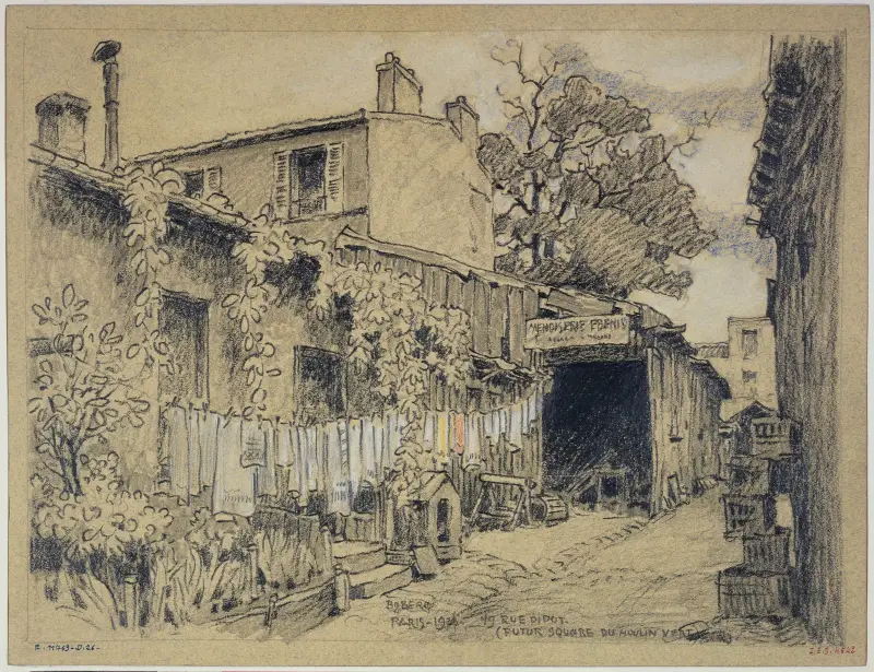 49 rue Didot (künftiger Square du Moulin-Vert) von Ferdinand Boberg